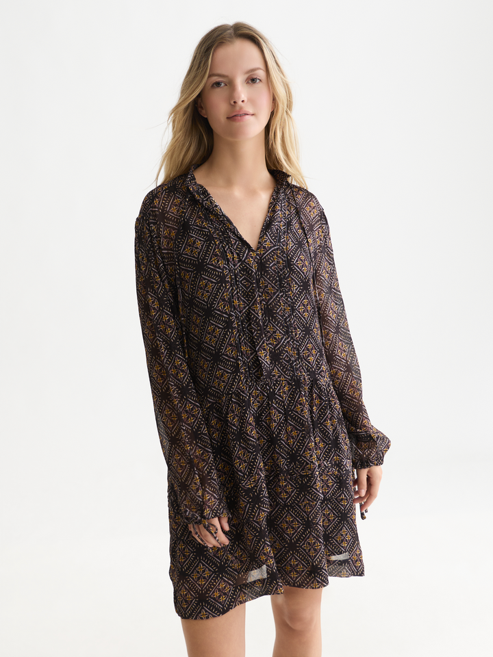 Printed mini dress