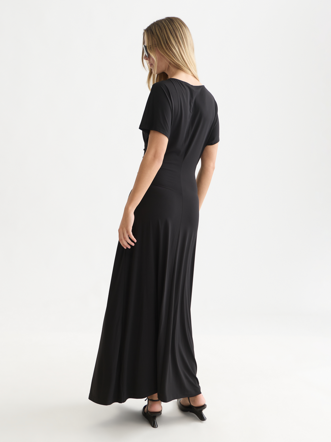 Ruched maxi dress