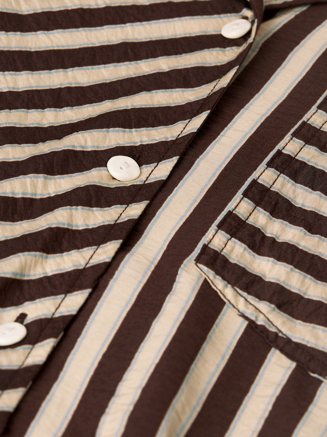 Striped wrap ankle length dress