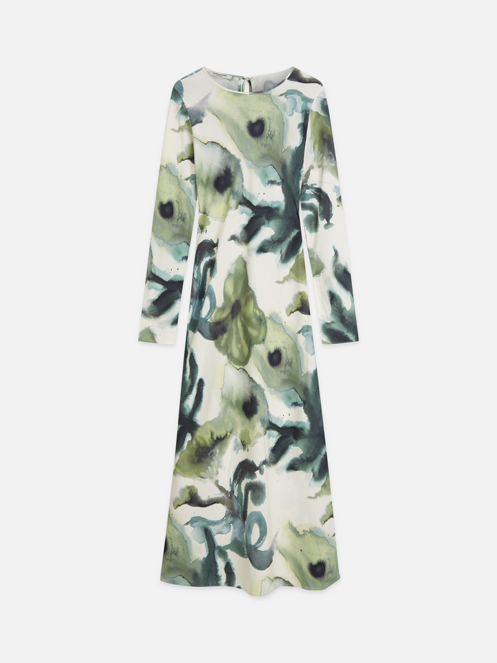 Printed ankle length dress