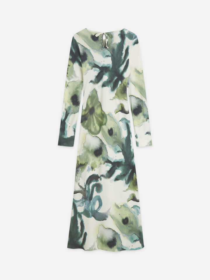 Printed ankle length dress
