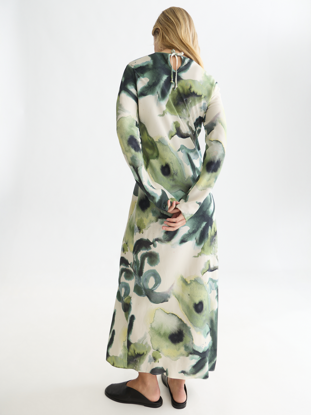 Printed ankle length dress
