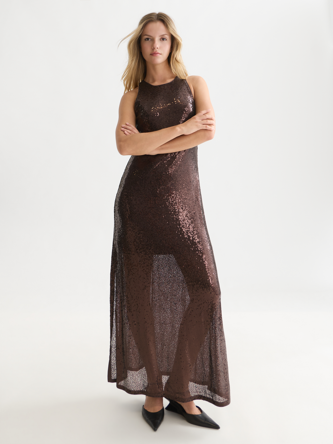 Sequins maxi dress