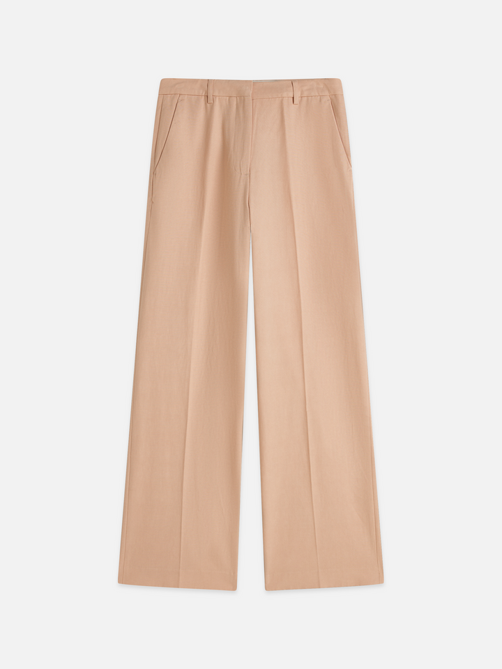 Edie - high-rise wide-leg gabardine pants
