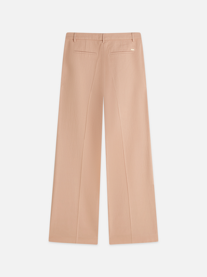 Edie - high-rise wide-leg gabardine pants