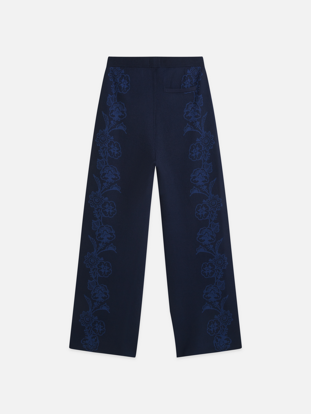 Jacquard knitted relaxed-fit trousers