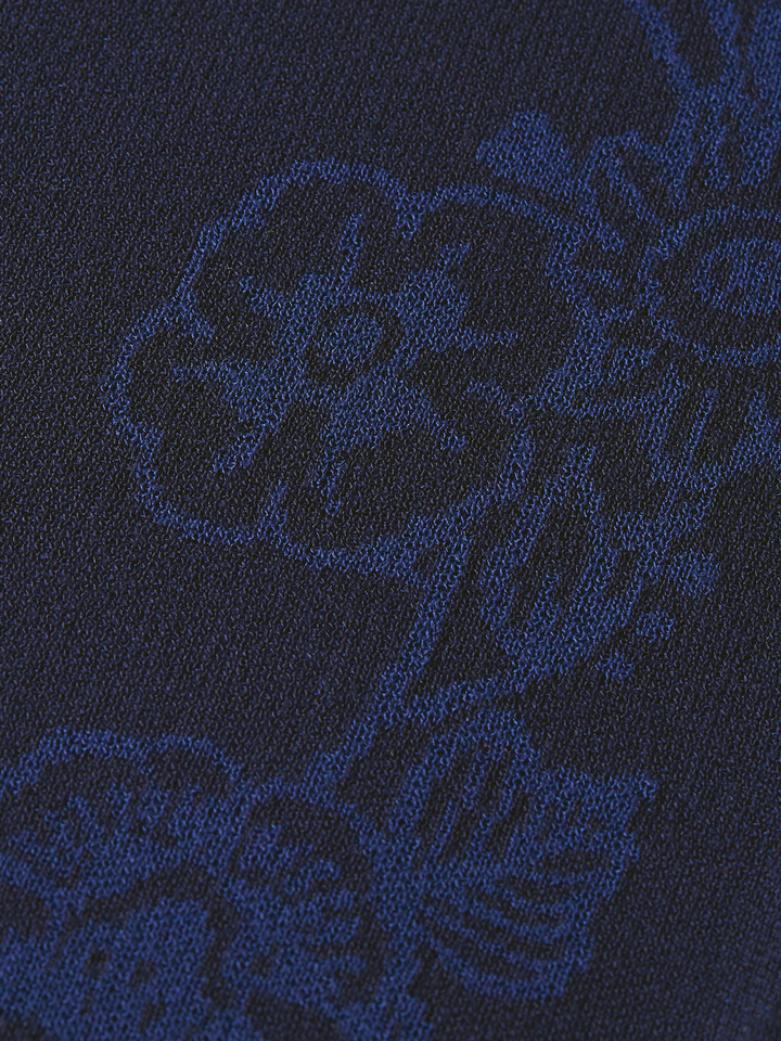 Jacquard knitted relaxed-fit trousers