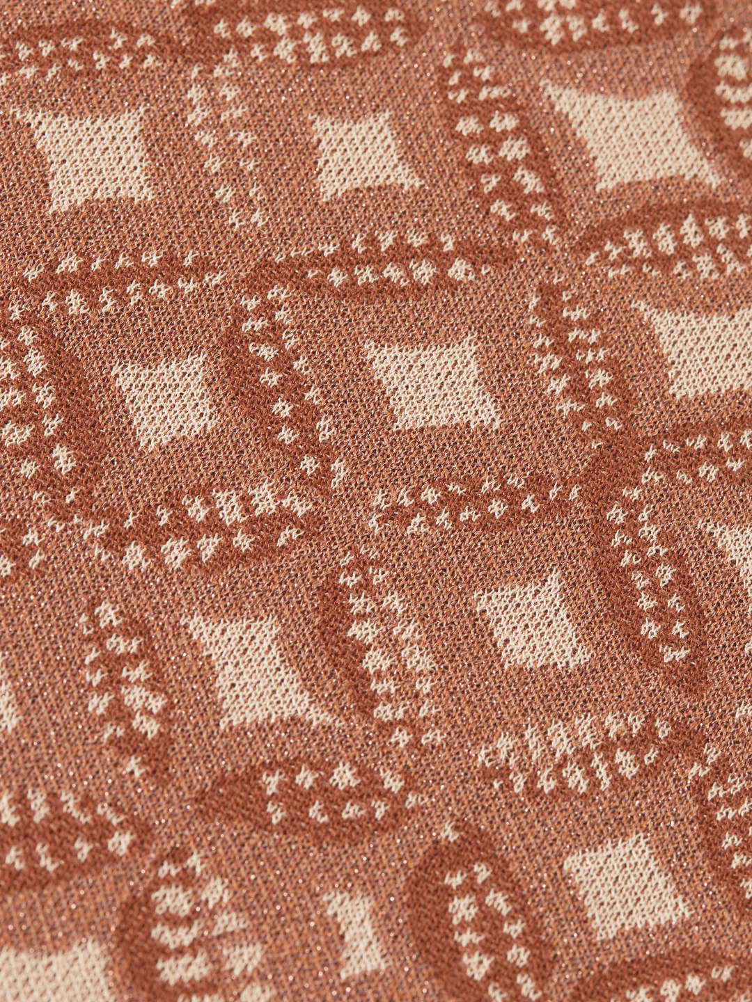 Jacquard knitted relaxed-fit trousers