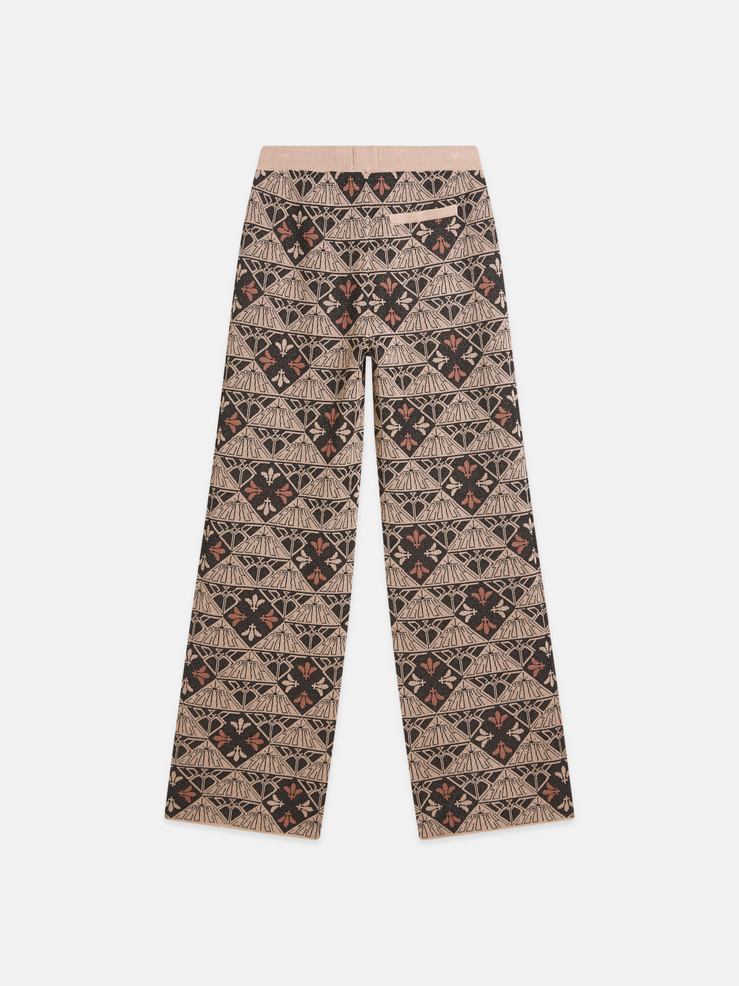 Monogram jacquard relaxed-fit trousers