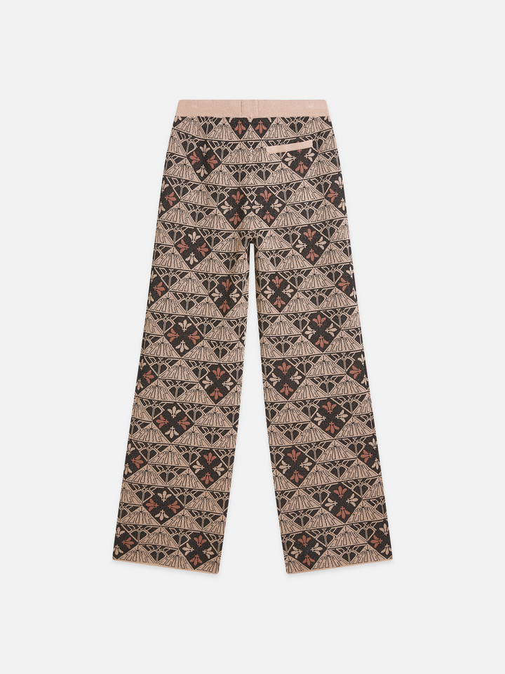 Monogram jacquard relaxed-fit trousers