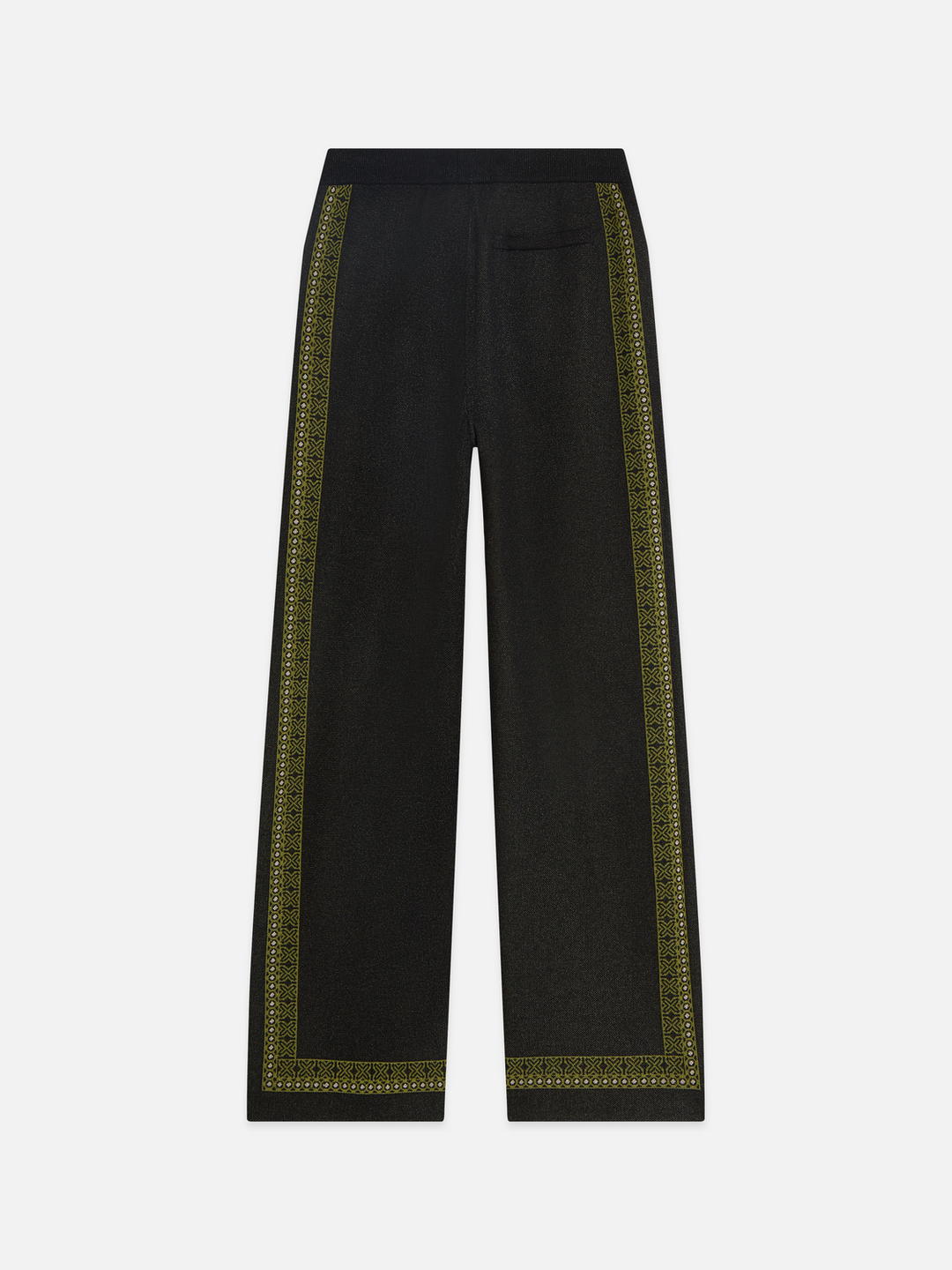 Jacquard knitted relaxed-fit trousers