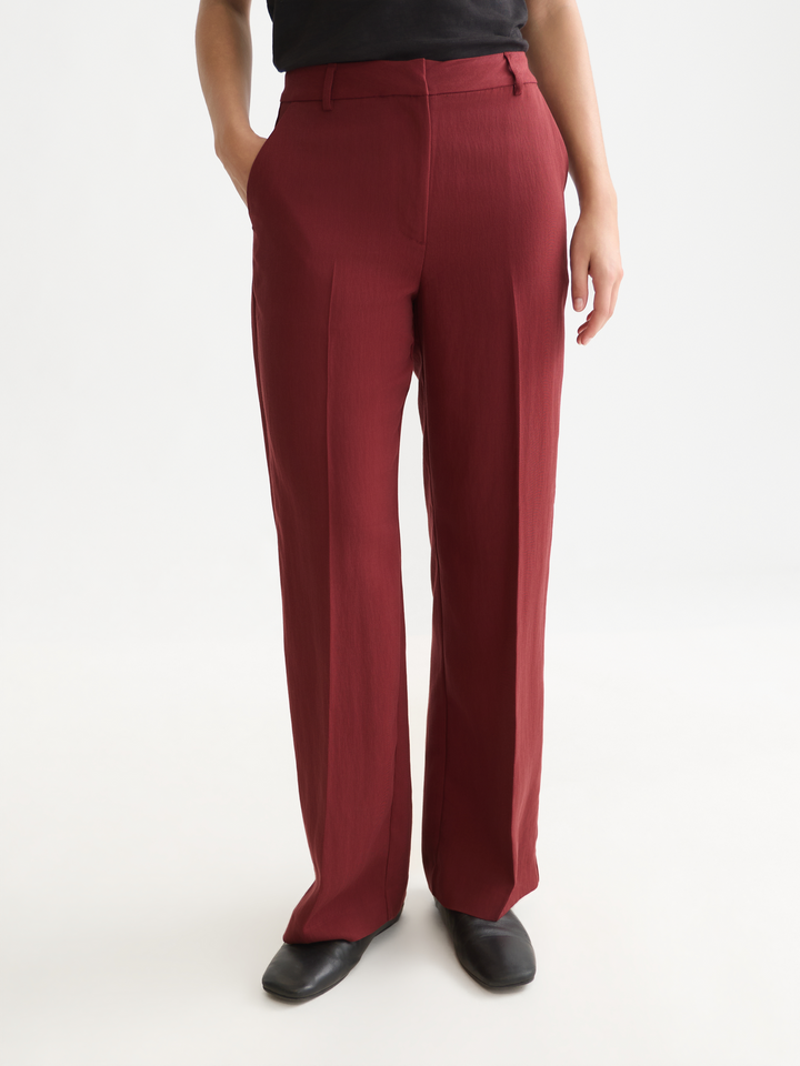 Edie - high-rise wide-leg lyocell blend pants