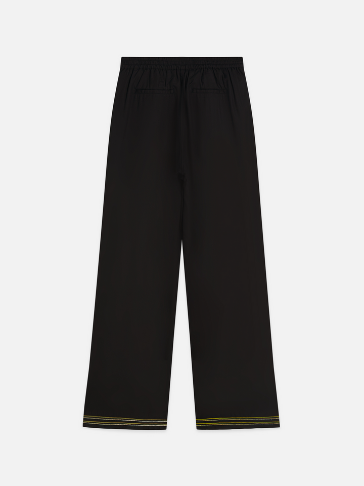 Eleni - high-rise wide-leg embellished pants