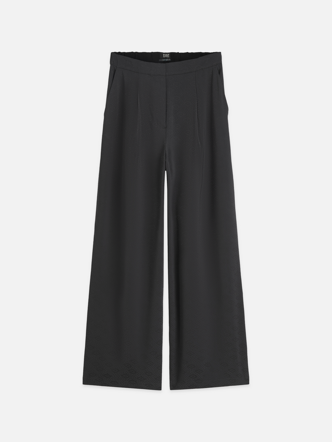 Eleni - high-rise wide-leg jacquard pants