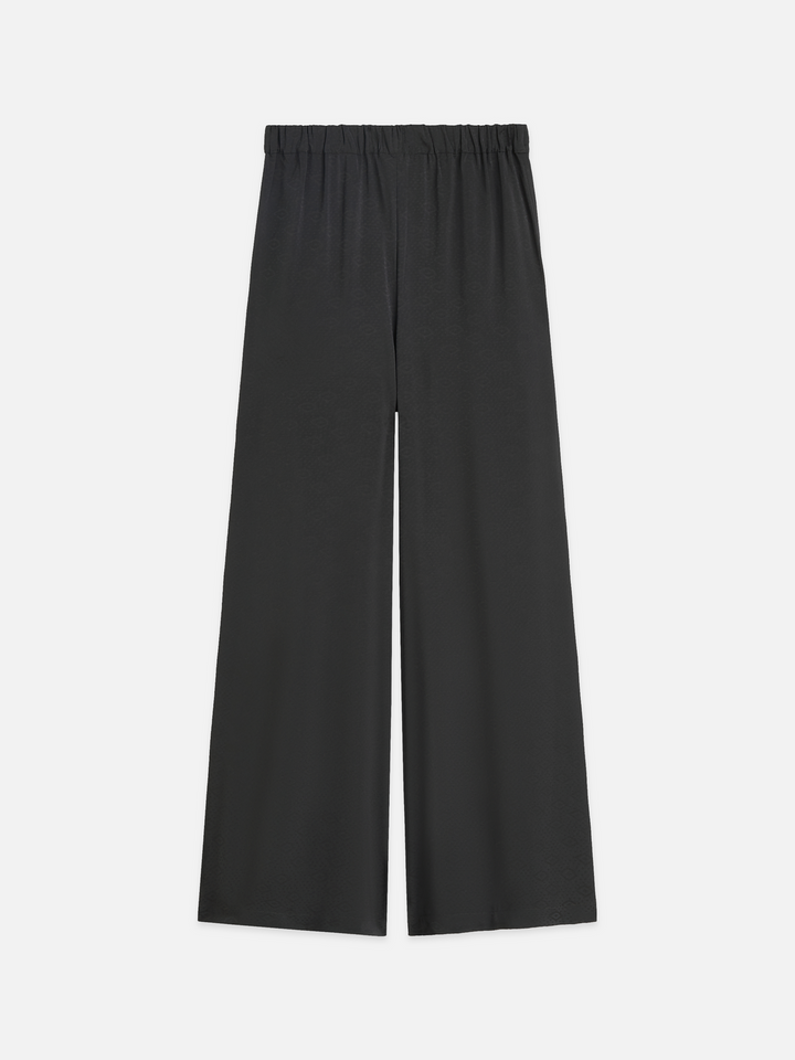 Eleni - high-rise wide-leg jacquard pants