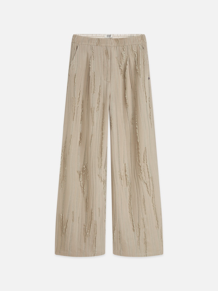 Eleni - high-rise wide-leg fil coupé pant