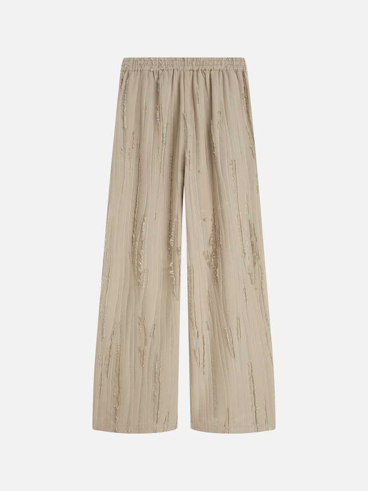 Eleni - high-rise wide-leg fil coupé pant