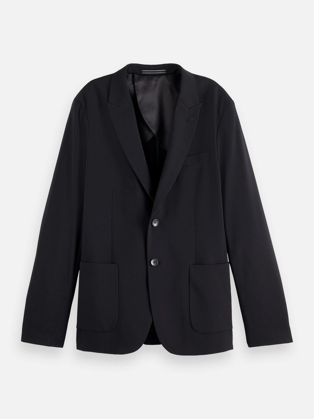 Essentials Unconstructed Peak Lapel Wool Blazer