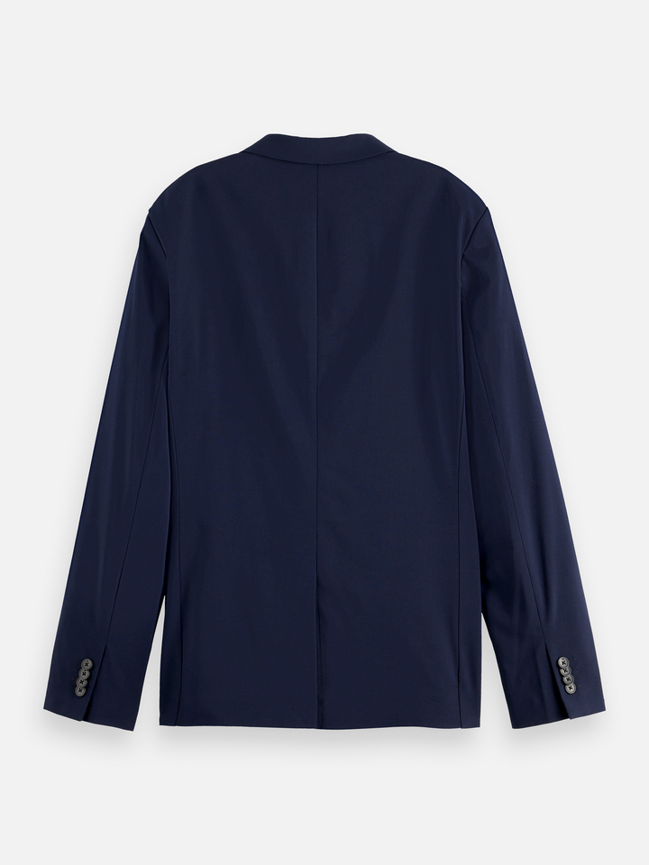 Essentials Unconstructed Peak Lapel Wool Blazer