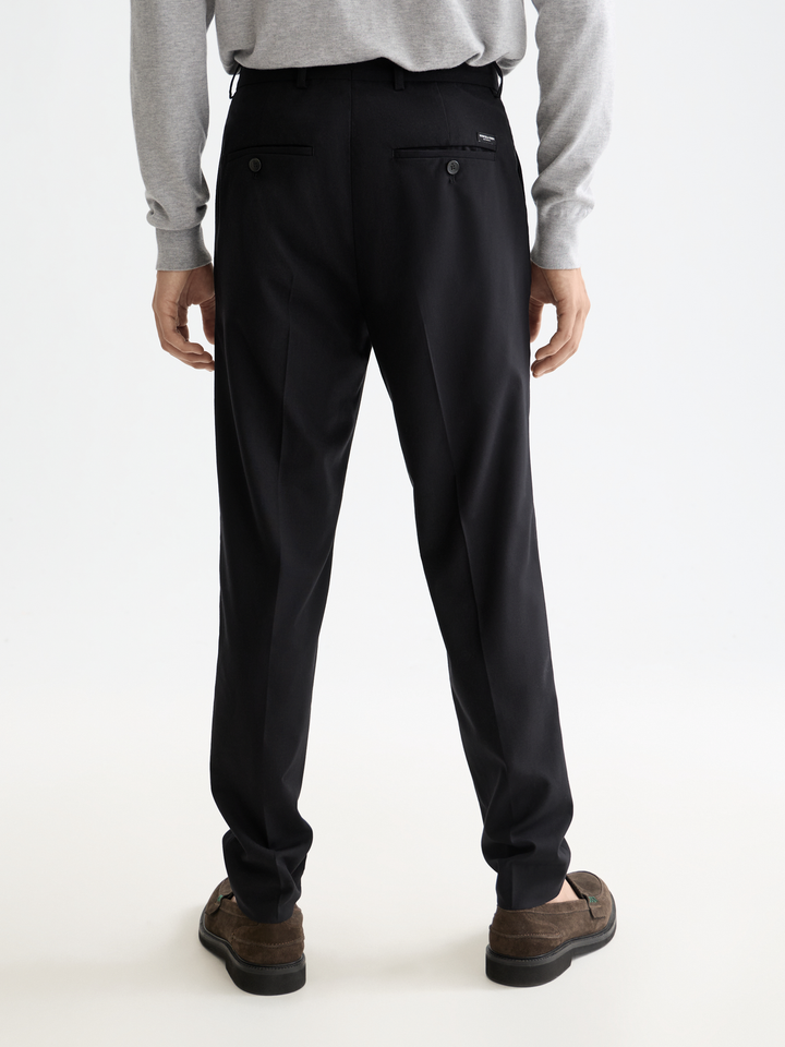 Essentials Relaxed Straight Wool Blend Chino