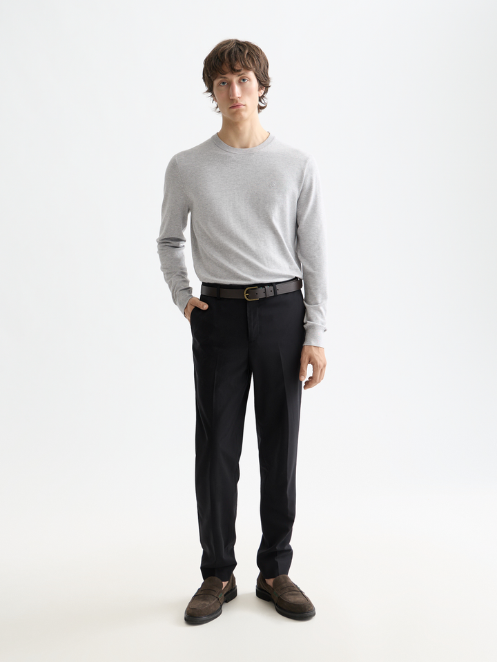 Essentials Relaxed Straight Wool Blend Chino