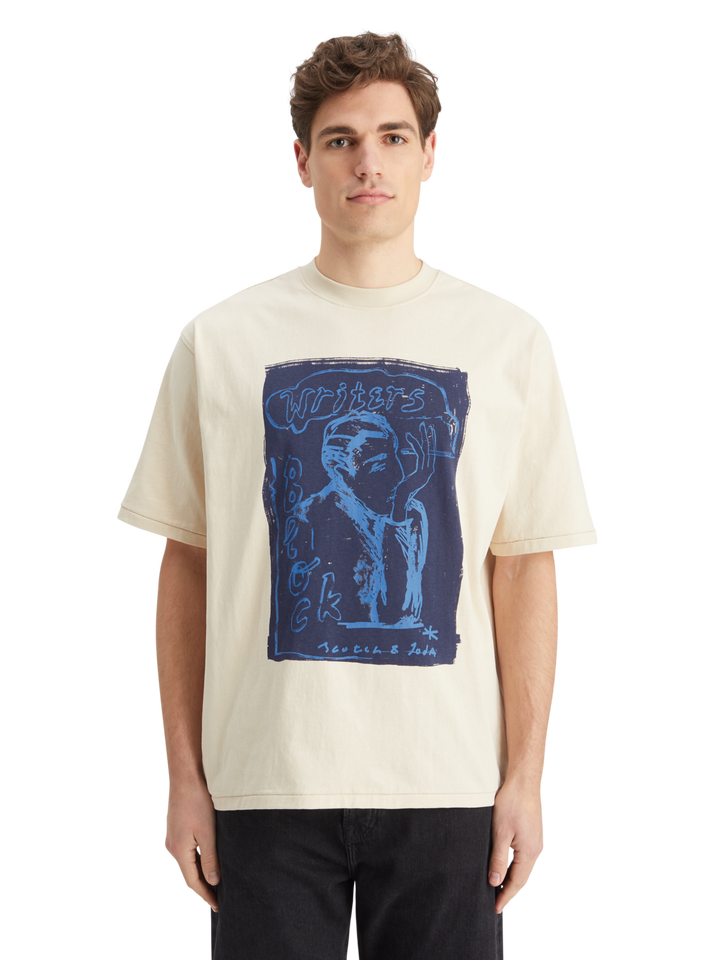 Loose Fit Front Printed Artwork T-Shirt