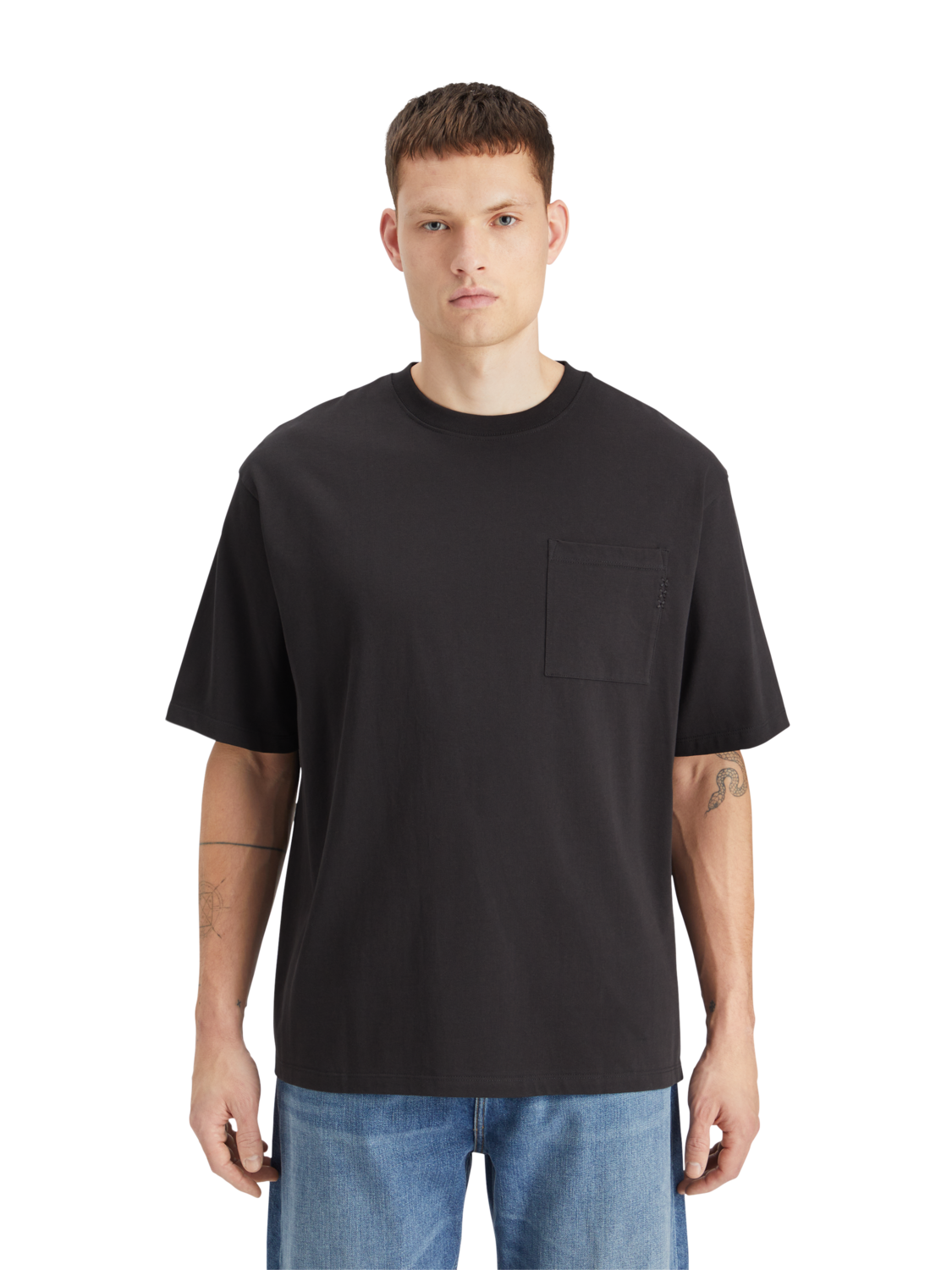 Core - 3 Crosses Loose Fit Pocket T-Shirt