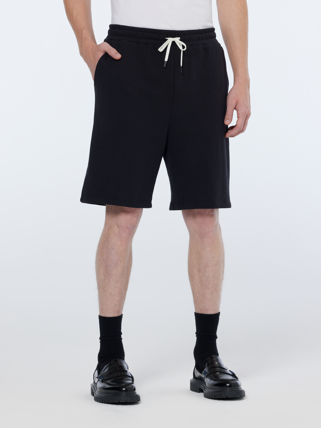 Regular-fit badge logo sweatshort