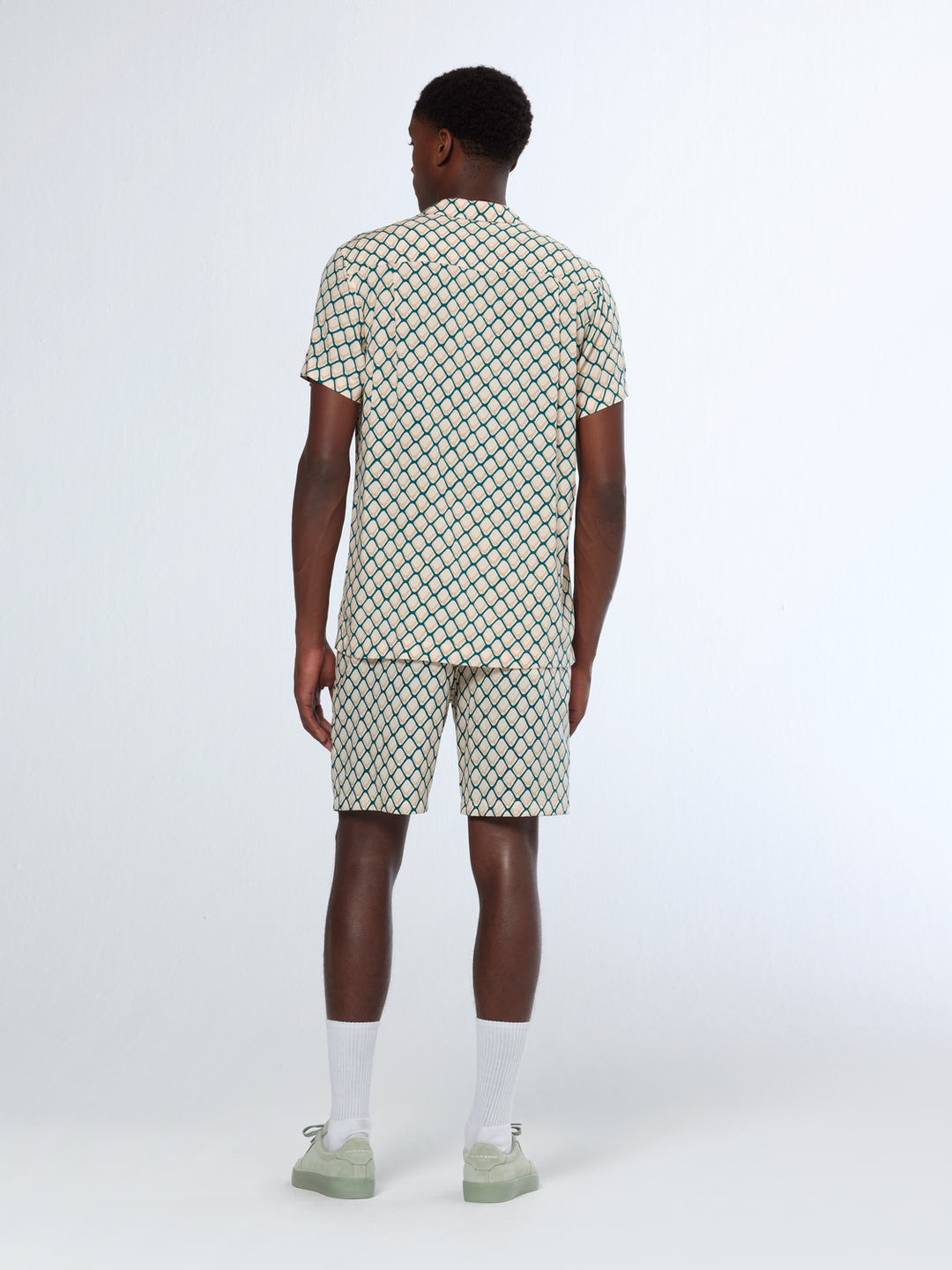 Fave - Printed Tencel relaxed fit bermuda short