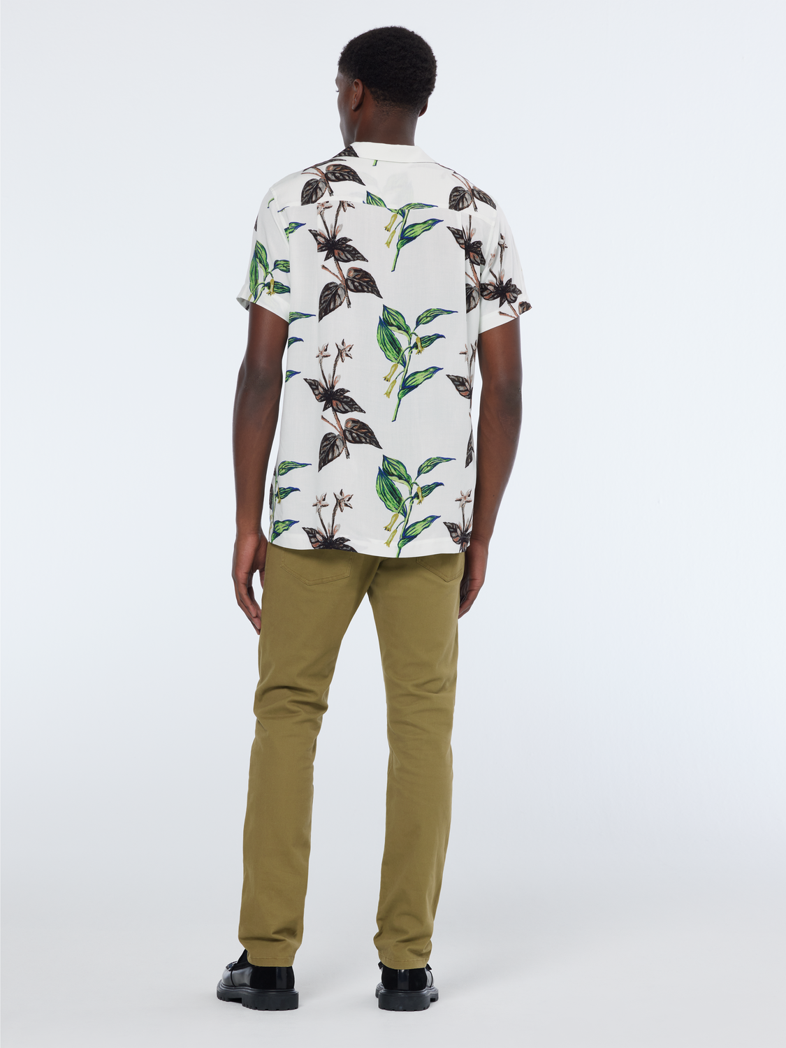 Regular-Fit SS AOP Viscose Shirt