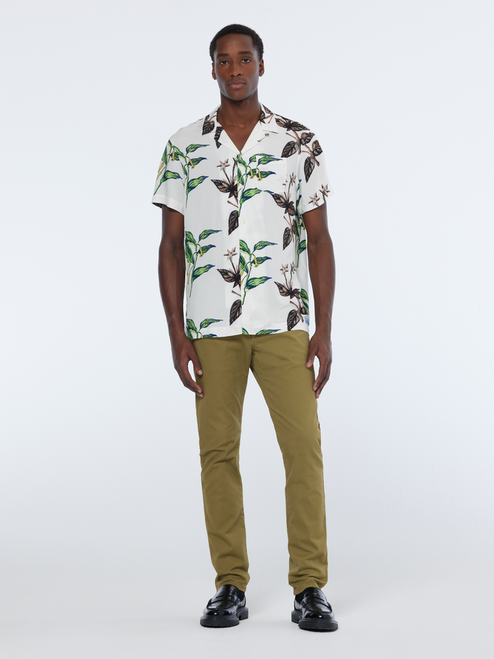Regular-Fit SS AOP Viscose Shirt