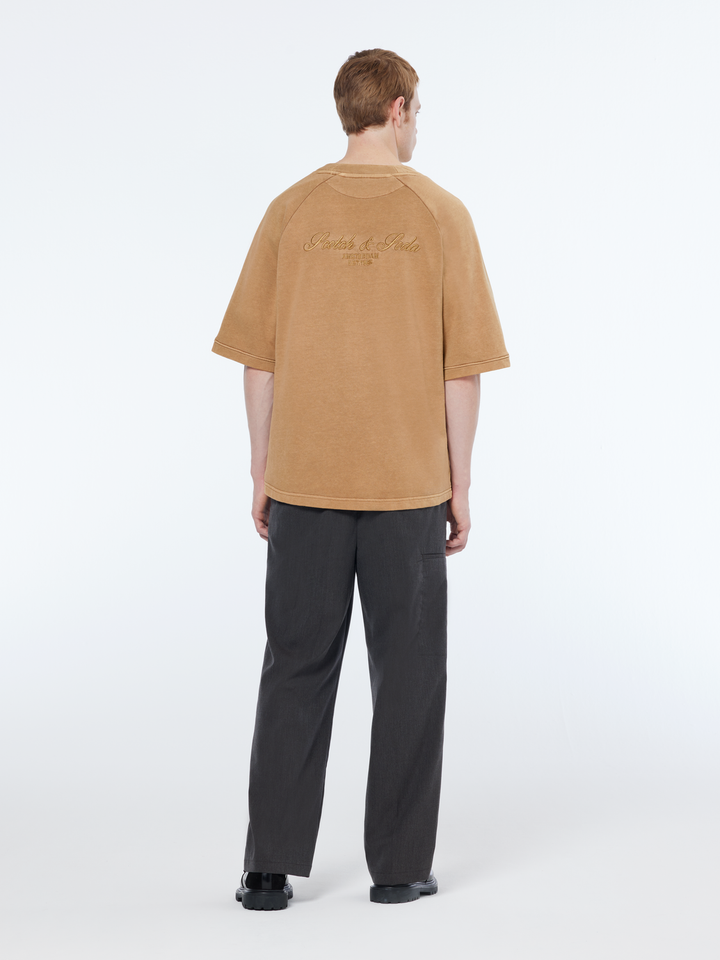 Baseball short sleeve sweatshirt