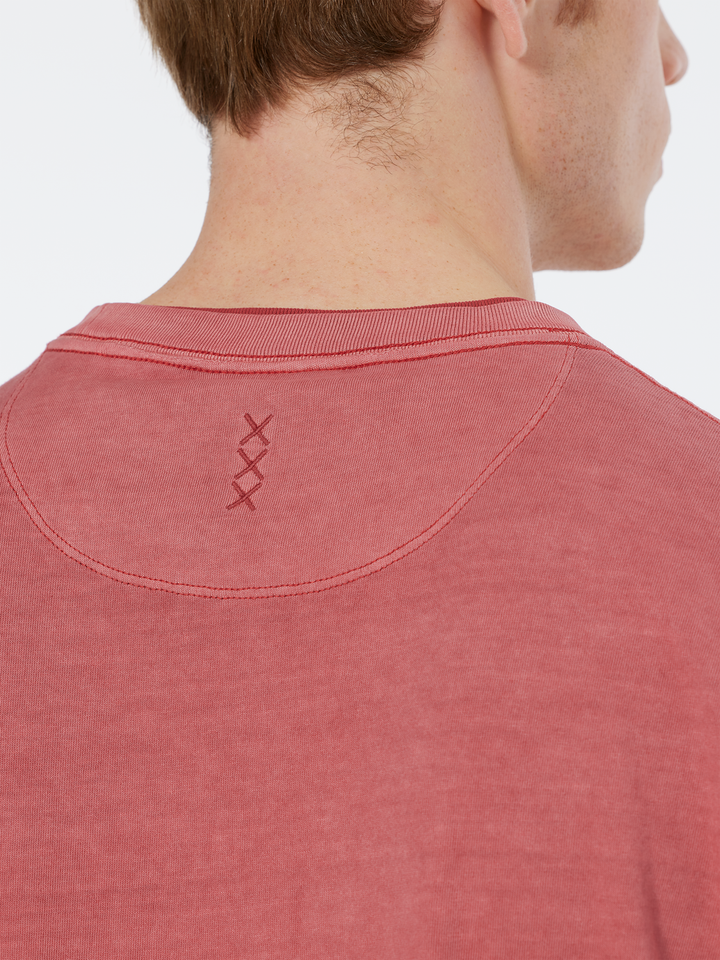 3 crosses garment dye relaxed fit t-shirt