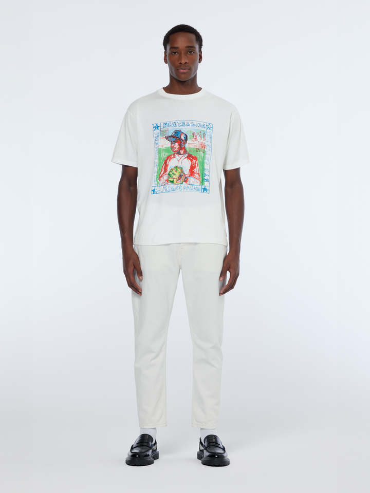 Front chest artwork relaxed fit t-shirt