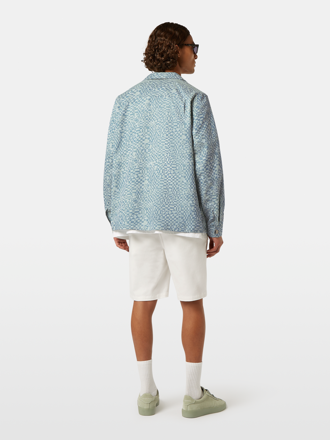 Lightweight jacquard overshirt