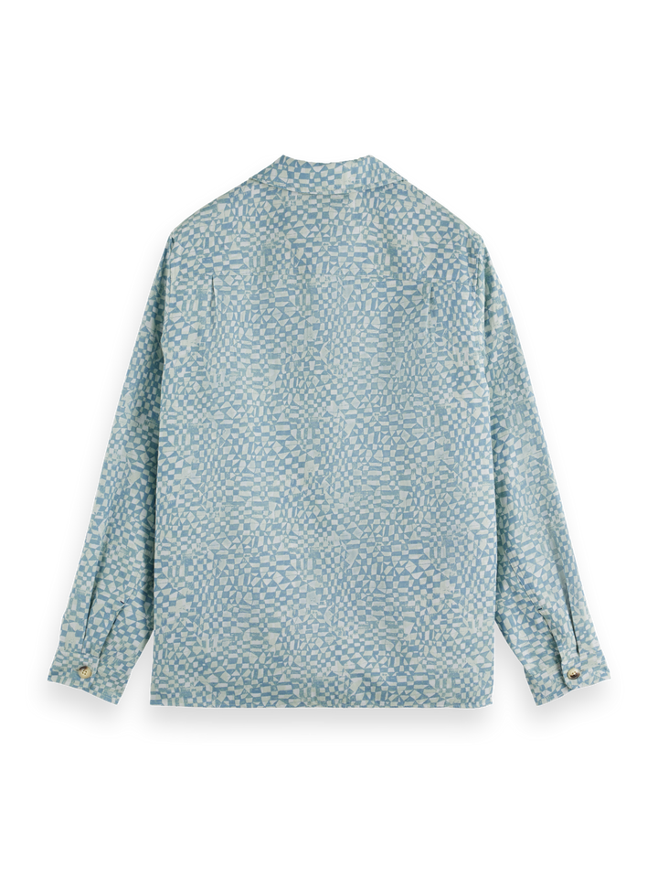 Lightweight jacquard overshirt