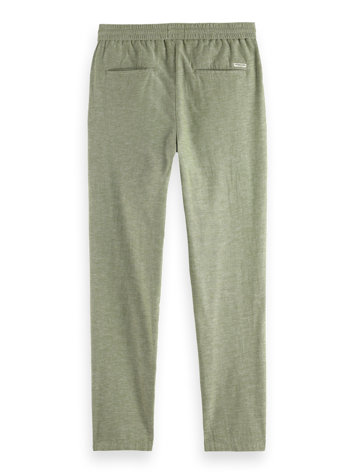 Seasonal core-Warren cotton-linen twill jogger