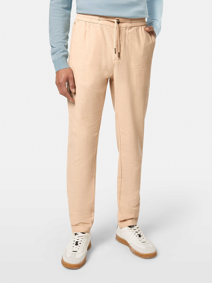 Seasonal core-Warren cotton-linen twill jogger