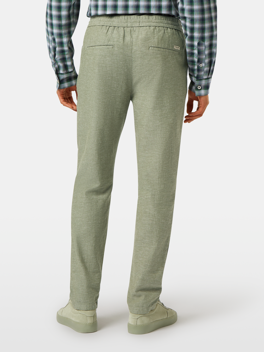 Seasonal core-Warren cotton-linen twill jogger
