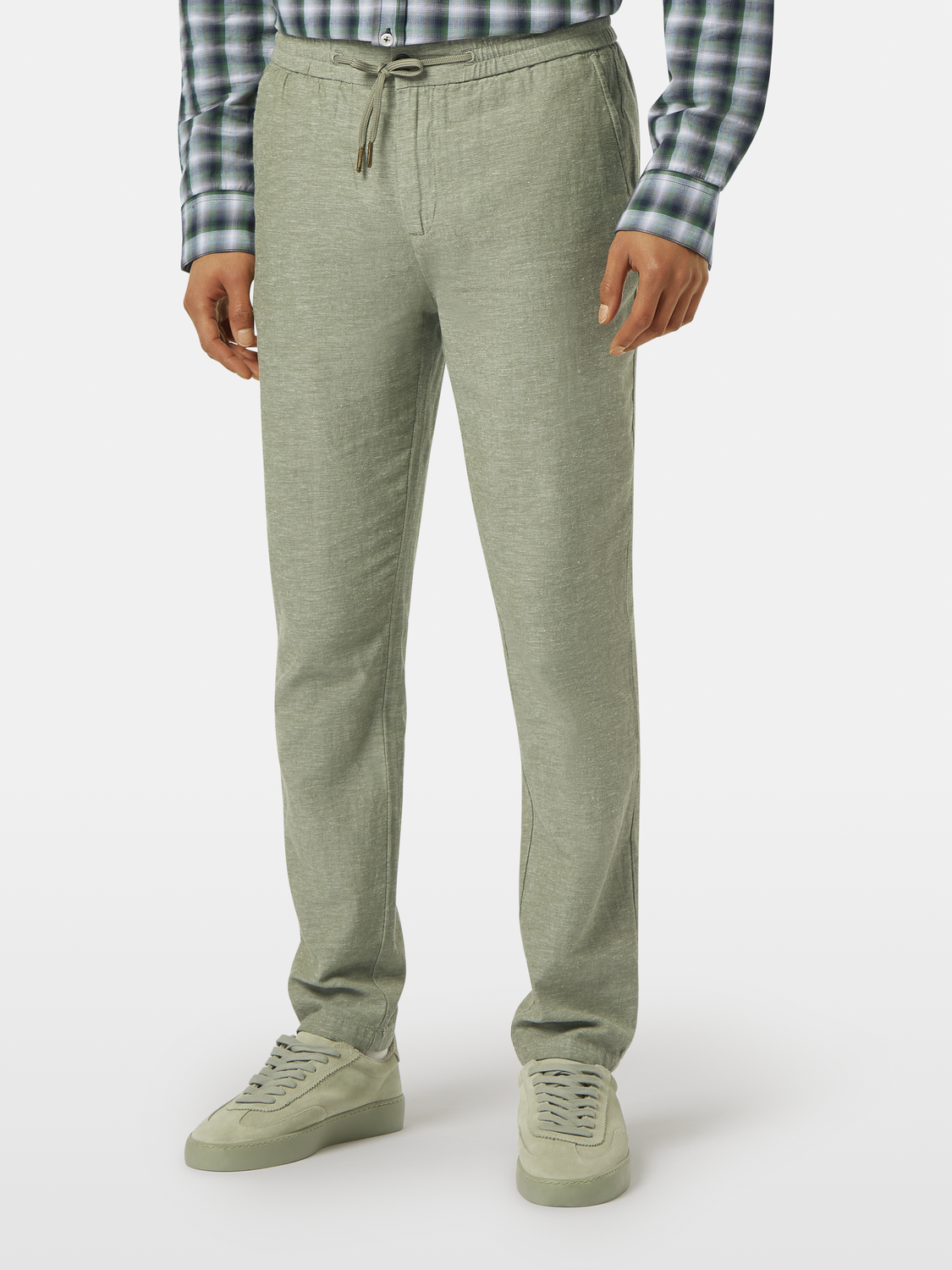 Seasonal core-Warren cotton-linen twill jogger