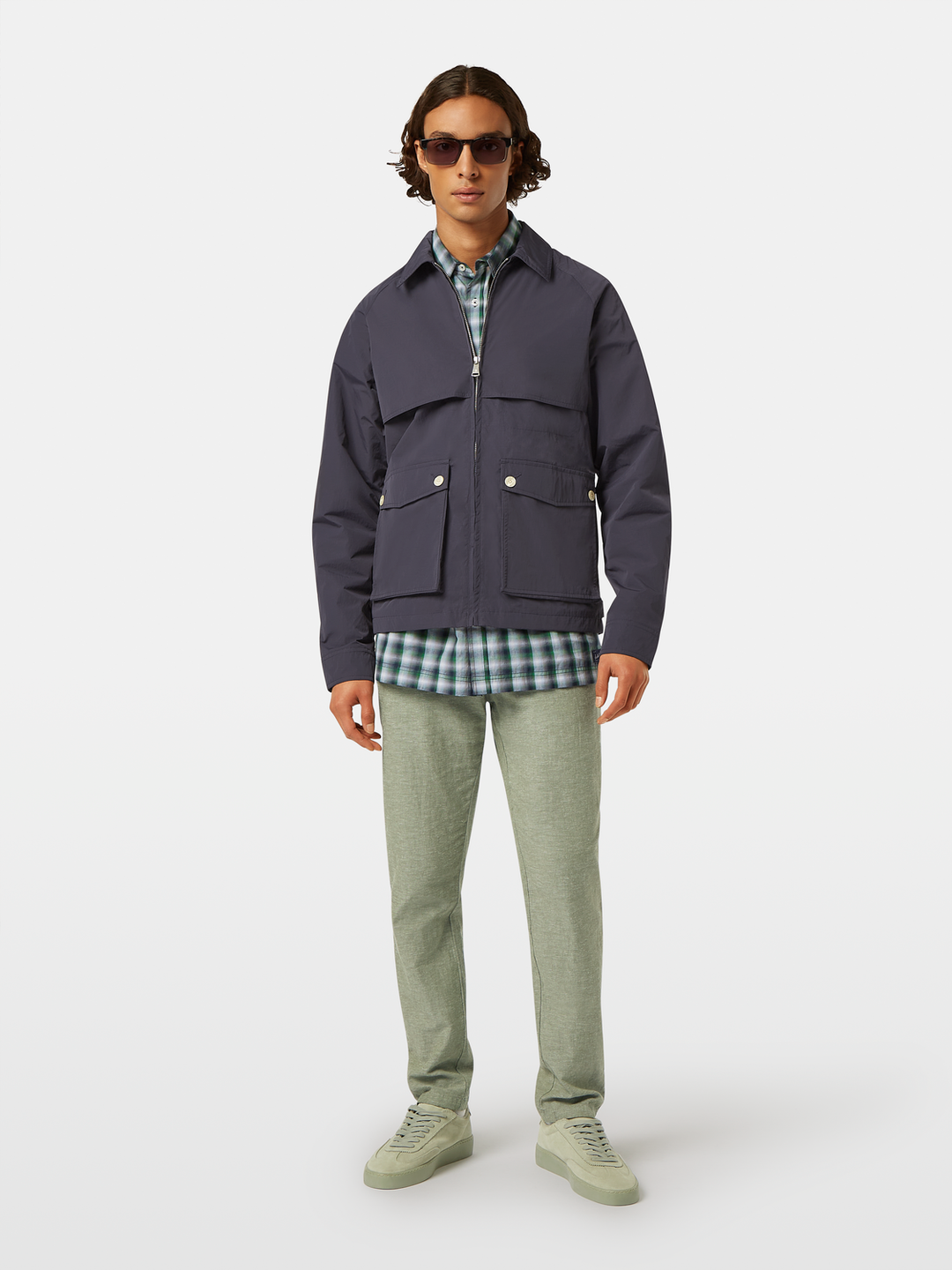 Seasonal core-Warren cotton-linen twill jogger