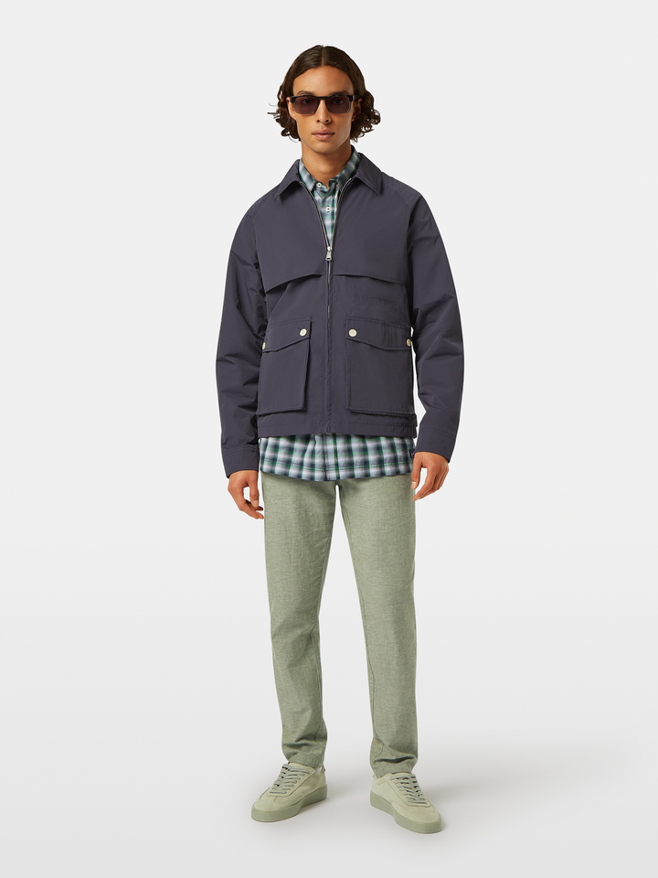 Seasonal core-Warren cotton-linen twill jogger