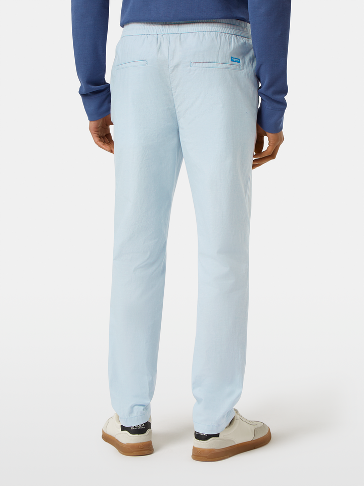 Seasonal core-Warren cotton-linen twill jogger