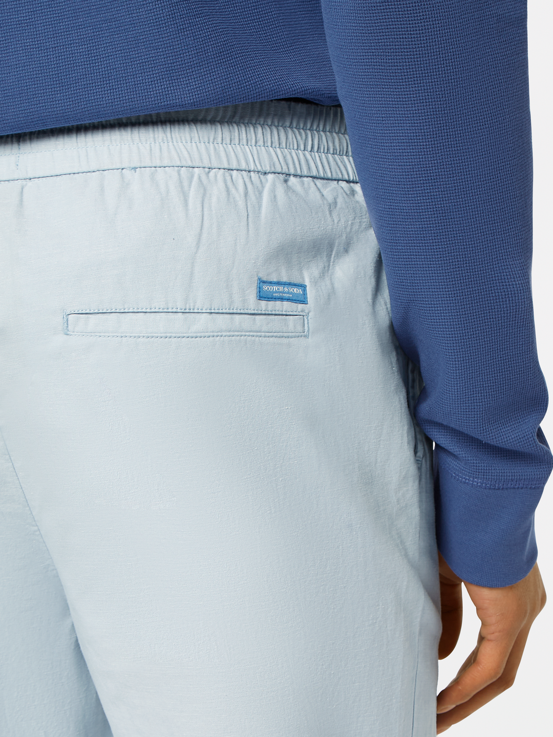 Seasonal core-Warren cotton-linen twill jogger