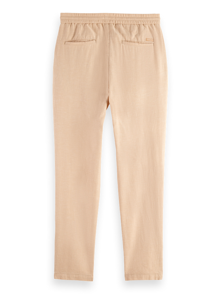 Seasonal core-Warren cotton-linen twill jogger