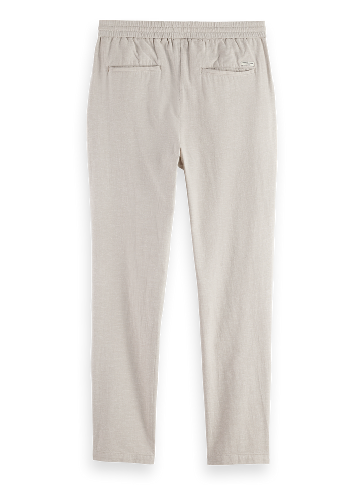 Seasonal core-Warren cotton-linen twill jogger
