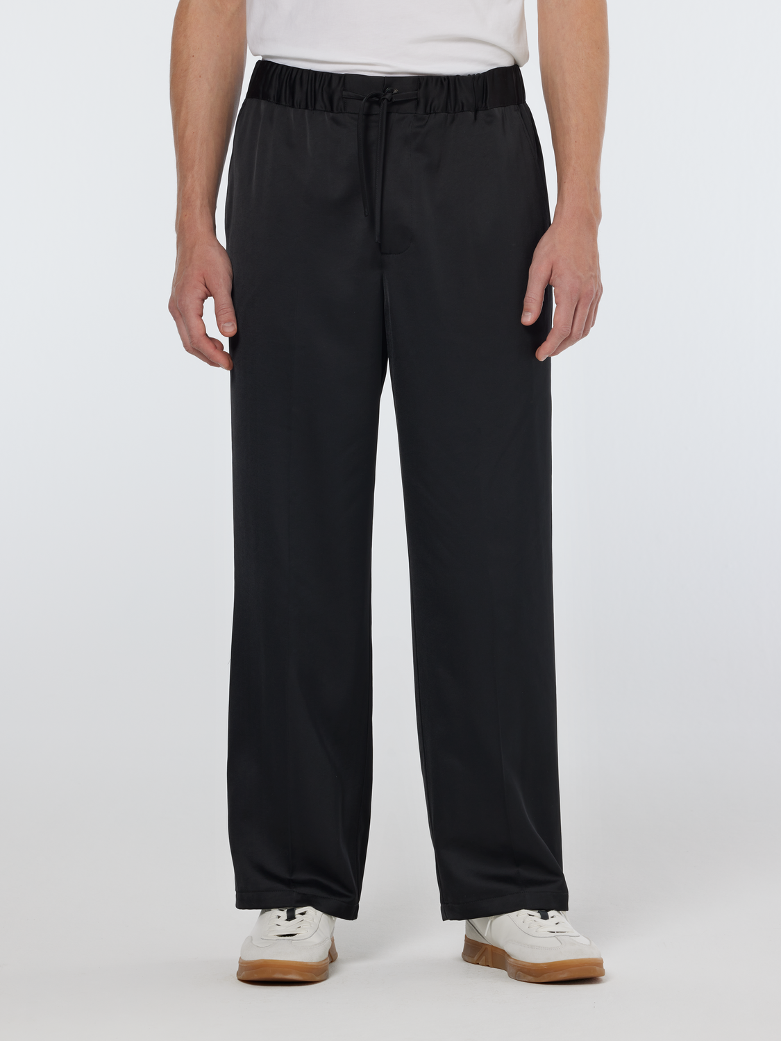 Heavy satin relaxed fit jogger