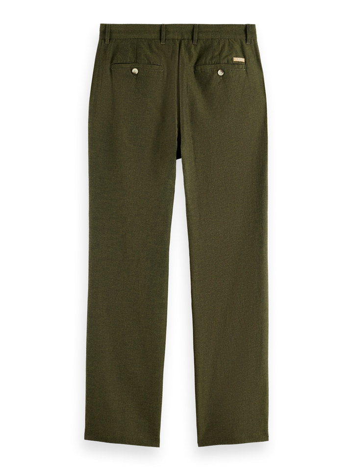 Otis - linen-blend chino