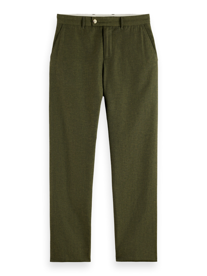 Otis - linen-blend chino