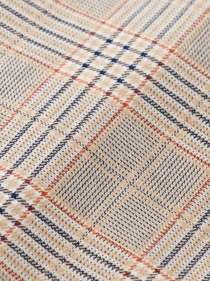 Blake - pleated cotton-linen yarn-dyed chino